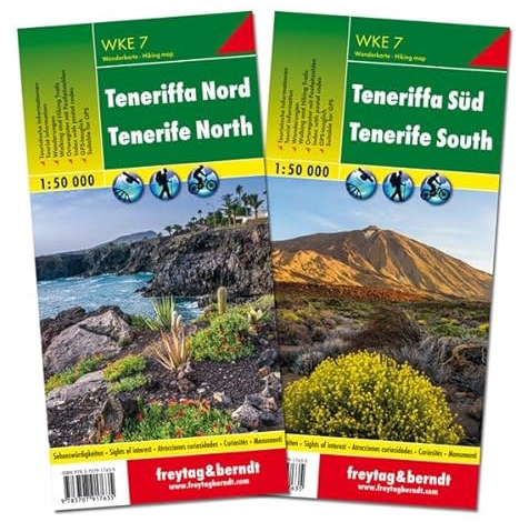 Teneriffa Nord und Süd, Wanderkarten Set 1:50.000: 2 Blätter in Kunststoff-Hülle mit Wanderungen und Top Tips (freytag & berndt Wander-Rad-Freizeitkarten)