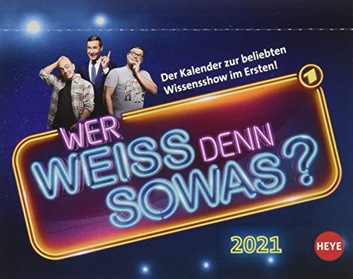 Wer weiß denn sowas? Tagesabreißkalender 2021 - Tischkalender mit perforierten Seiten - zum Aufstellen oder Aufhängen - Format 11 x 14 cm: Der Kalender zur beliebten Wissensshow im Ersten!