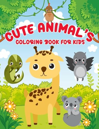 Cute Animal's Coloring Book for Kids