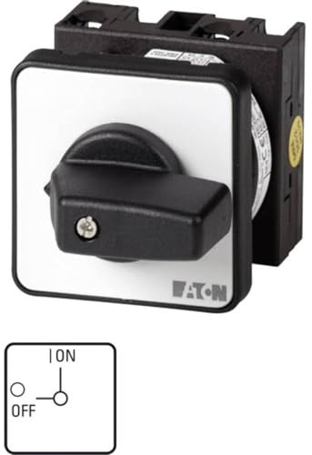Eaton T0 Nockenschalter 20 A, 1, 3-phasig, 2-Stufen Knopf Schraube, 90 °-Wurfwinkel