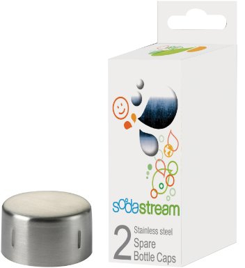 SodaStream Flaschenverschlüsse, aus Metall, 2er-Pack