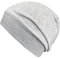 Wollhuhn ÖKO Leichte Mädchen/Jungen Beanie-Mütze Bündchen Elastisch Übergangszeit/Sommer Kinder-Mütze Baumwolle (Öko-Stoffe, Bio) 22222235 (Uni/Einfarbig Hellgrau, L)