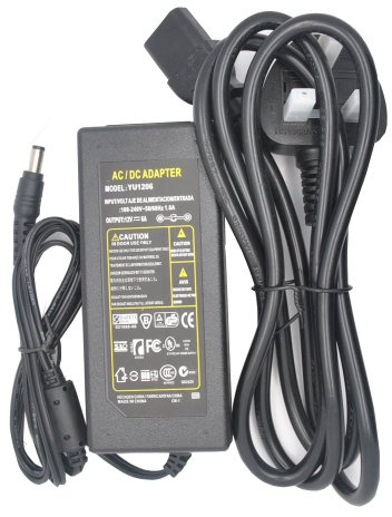 JnDee 12V 6A 6 amp 72W AC/DC Power Supply Adapter Transformer, for CCTV, LCD Monitors, TVs and LED Strip