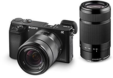 Sony Alpha a6000 Mirrorless Digital Camera with 18-55mm and 55-210mm Lenses