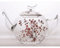 TeaLogic Glaskanne Teekanne aus Glas Cherry Blossom für 1,2L transparent rosa