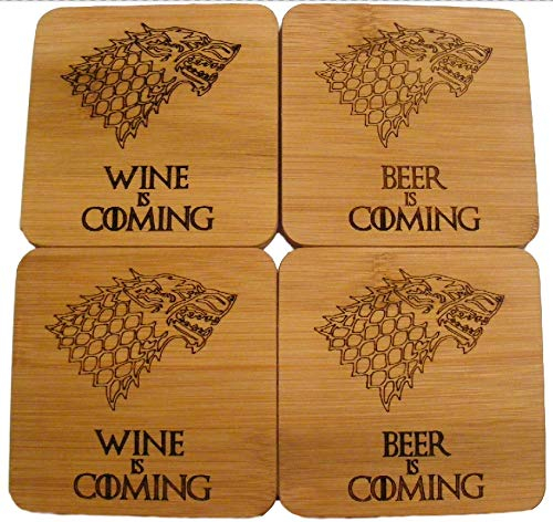 Posavasos de Juego de Tronos, 10 x 10 cm