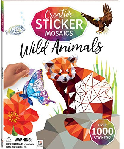 Creative Sticker Mosaics: Wild Animals