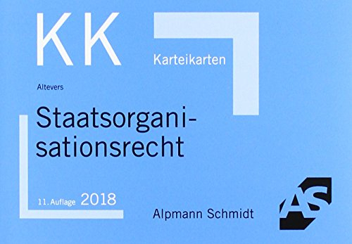 Karteikarten Staatsorganisationsrecht