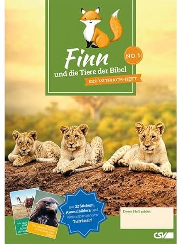 Finn und die Tiere der Bibel (NO. 1): Ein Mitmach-Heft