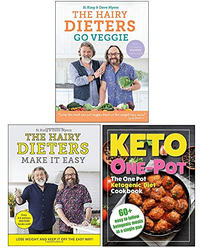 The Hairy Dieters Go Veggie, The Hairy Dieters Make It Easy, The One Pot Ketogenic Diet Cookbook 3 Books Collection Set