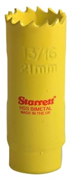 Starrett SH1036 21mm/ 13/16-inch HSS Bi-Metal Constant Pitch Hole Saw