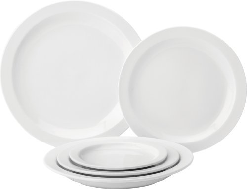 Narrow Rim Plate 10 (25.4cm) (Box of 6) - great value pure white crockery for your home