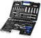 Coffret clé à cliquet Douilles + accessoires 1/4''-1/2'' 98 pièces