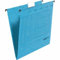 Falken 25 x Hängemappe UniReg Kraftkarton 230g/qm seitlich offen blau