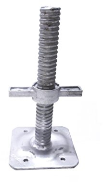 1 x Gerüstspindel 38 mm x 0,80 m Gerüstfuß Gewindefussplatte Spindel NEU