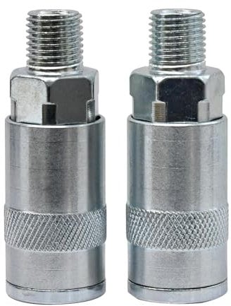 Dapetz ® Air Line Fitting Quick Release Push Fit for PCL Vertex Compressor Air Hose 1/4 Male Thread 2PC