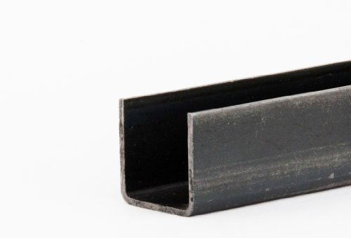 U-Profil Stahl schwarz Länge 2000mm 30x30x2mm scharfkantig