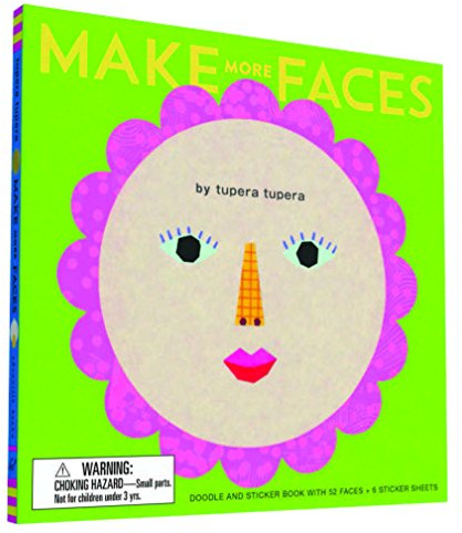 Make More Faces: Doodle and Sticker Book with 52 Faces + 6 Sticker Sheets