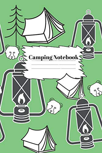 Camping Notebook: Funny camping gifts for men and women and kids | Lined notebook/journal/logbook
