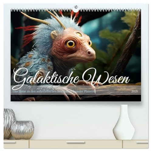 Galaktische Wesen (hochwertiger Premium Wandkalender 2026 DIN A2 quer), Kunstdruck in Hochglanz: Weit über die Milchstraße hinaus (CALVENDO Tiere)