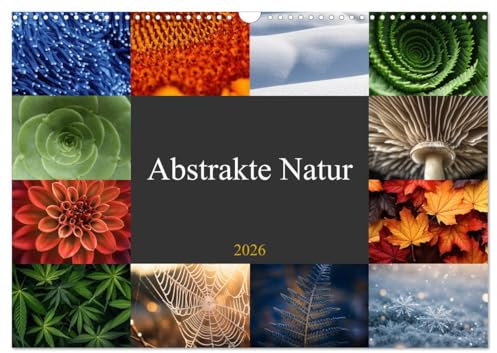 Abstrakte Natur (Wandkalender 2026 DIN A3 quer), CALVENDO Monatskalender: Erleben Sie die faszinierende Schönheit (CALVENDO Natur)