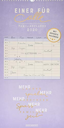 Familienplaner 2020 Einer für alle: Familienplaner