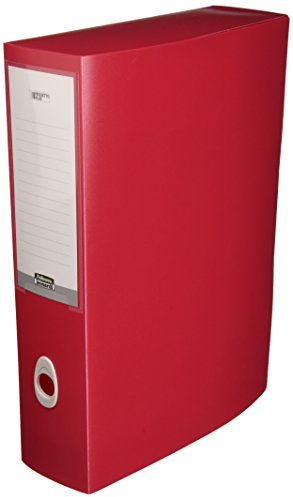 Fellowes U208RO Projektbox Plus, rot, Rücken 8 cm