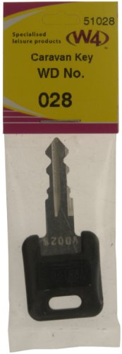 W4 WD Replacement Caravan Key No028 - Black