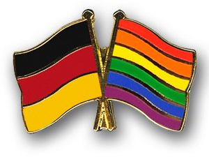 Yantec Freundschaftspin 1er Pack Deutschland Regenbogen Pin Anstecknadel Doppelflaggenpin