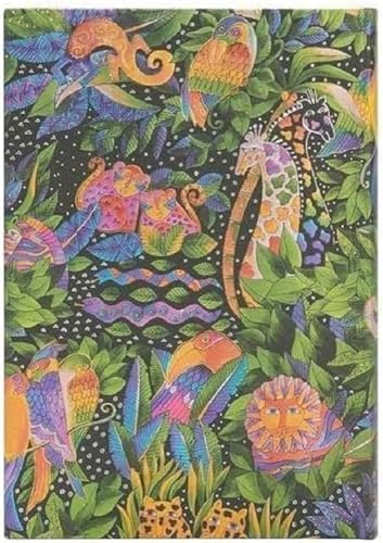 Paperblanks Flexi 12-Monatskalender 2024 Jungle Song, Horizontal - Midi (175 x 125), Deutsch