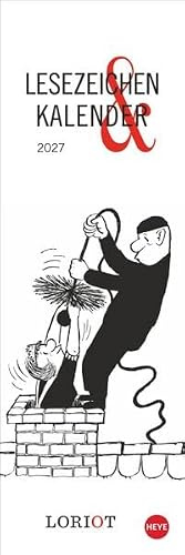 Loriot Lesezeichen & Kalender 2027: Die perfekte kleine Aufmerksamkeit nicht nur zu Weihnachten. Zuerst Kalender, dann Lesezeichen mit Loriots humoristischen Motiven.