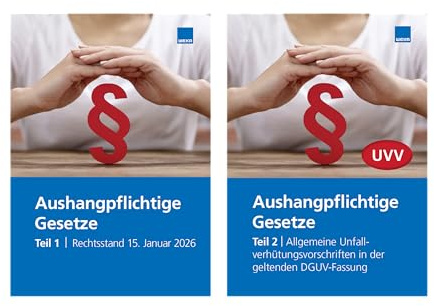 Aushangpflichtige Gesetze Teil 1 + Teil 2 : Rechtsstand 15 Januar 2026