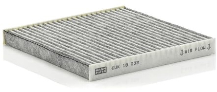 MANN-FILTER, CUK 18 002 Cabin Air Filter, Activated Carbon | For Passenger Cars, Dust and Pollen Filtration, Odor reduction, True OE Engineering