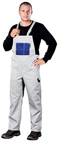 REIS MMSNB_58 Multi Master Salopette | Salopette da uomo | Salopette da lavoro uomo | Bianco-blu | Taglia 58