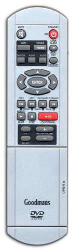 Original Remote Control for Goodmans GDVD100R