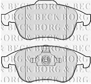 FRONT BRAKE PADS Jaguar XF 06-