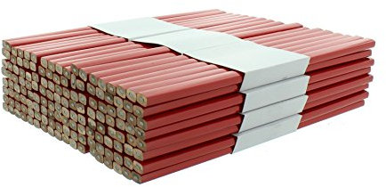 Zimmermannsbleistift rot, viereckig 250 mm 144 Stück