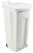 ROSSIGNOL Poubelle mobile à pédale 90L Blanc plastique basic