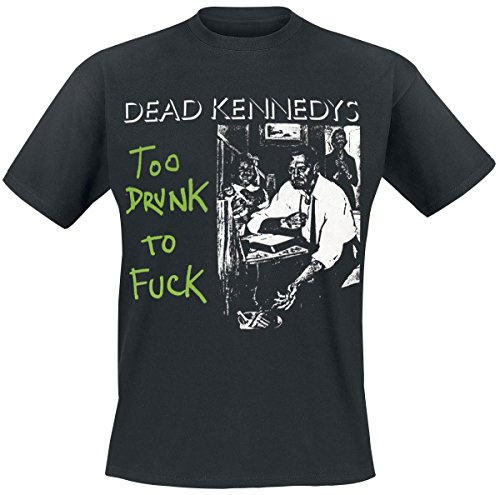 Plastic Head Dead Kennedys Too Drunk To (Single) Men's T-Shirt, Black (Black), L