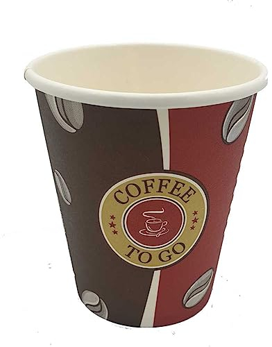Coffee-to-go Kaffeebecher 200ml 8oz Durchmesser 80 mm 100 Stück