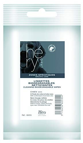 Lingettes nettoyantes biodégradables pour Chien, Zones spécifiques - HERY