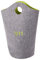 Spielzeugtasche - FELT - runde Speilzeugtasche grau/lime