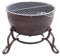 Gardeco Elidir Cast Iron Fire Pit, Bronze, 45 x 45 x 47.5 cm