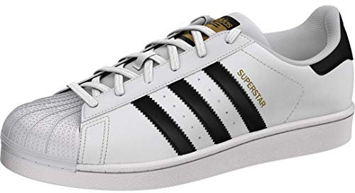 adidas Femme Superstar Chaussures de Sport Basses, White Black Gold, 40 EU