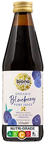 Biona Bio Mirtillo Pure SuperJuice, 330 ml