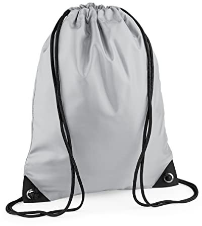 BagBase Unisex Bg010lgre Premium Gymsac Bag, hellgrau, Einheitsgröße