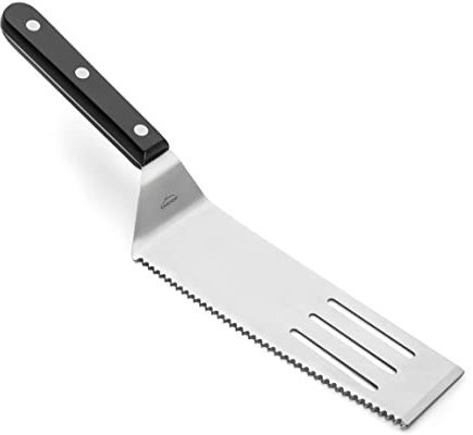 Lacor 62677 Serrated Spatula Inox, 5.5 x 30 x 5 cm, Black
