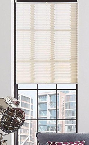 My Home Klemm Plissee Easyfix Plisseerollo Creme ohne Bohren Crush Optik (H/B: 130/70 cm)