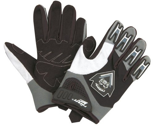 Roleff Racewear Motorradhandschuhe MX/Motocross, Schwarz/Silber, L