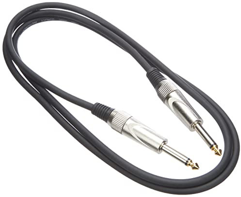 Stagg SGC1.5DL - Cable Jack, 1.5 m, color negro, Derecho - de lujo